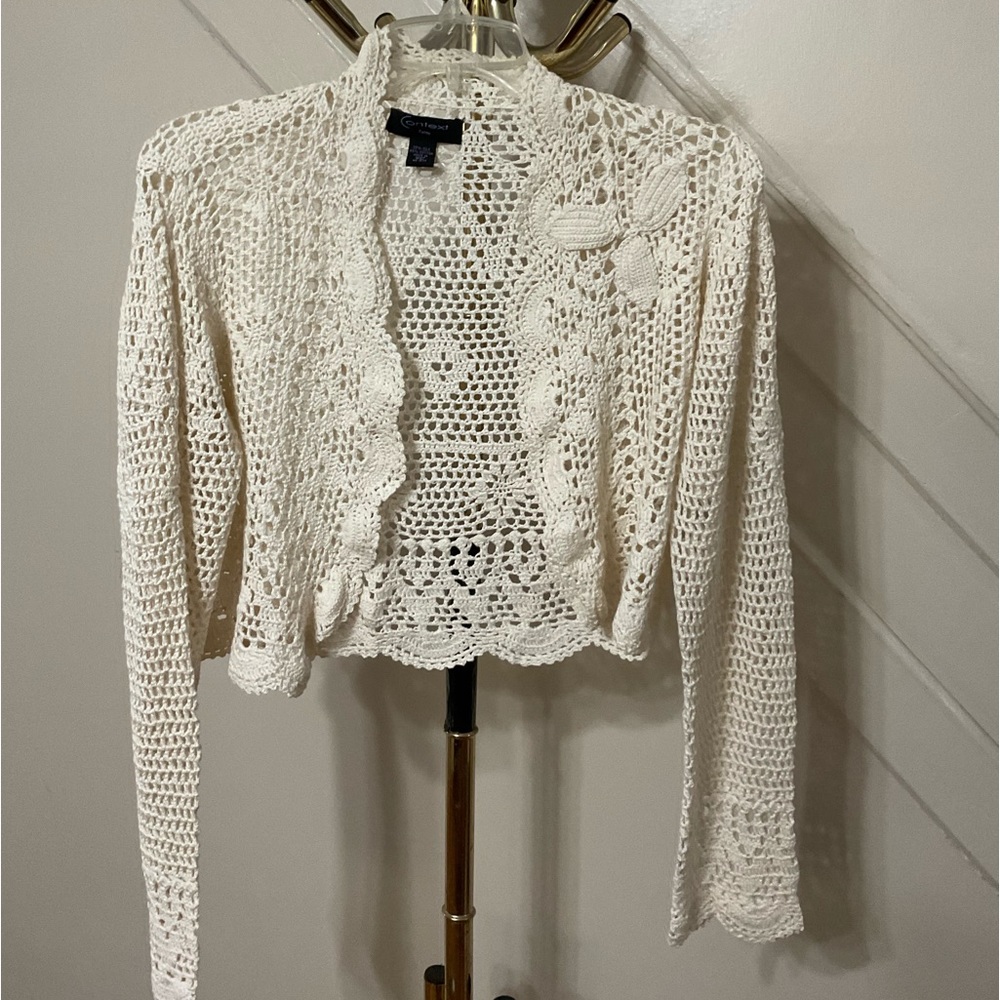 Context Petite Crochet Jacket